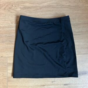 shein tight black mini skirt